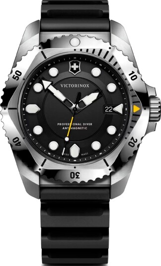 Victorinox Herreklokke 241990 Dive Pro Sort/Gummi Ø43 mm Victorinox Herreklokke 241990 Dive Pro Sort/Gummi Ø43 mm