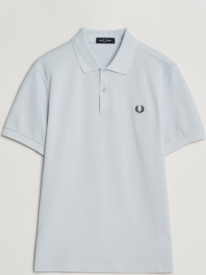 Fred Perry Plain Polo Shirt Dusty Blue Fred Perry Plain Polo Shirt Dusty Blue