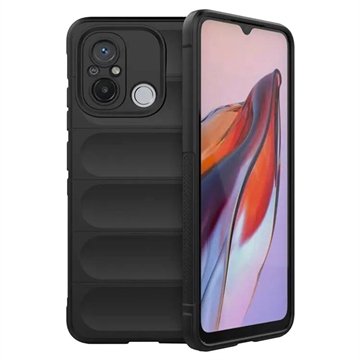 Xiaomi Redmi 12C/Poco C55 Rugged Series TPU-deksel Svart