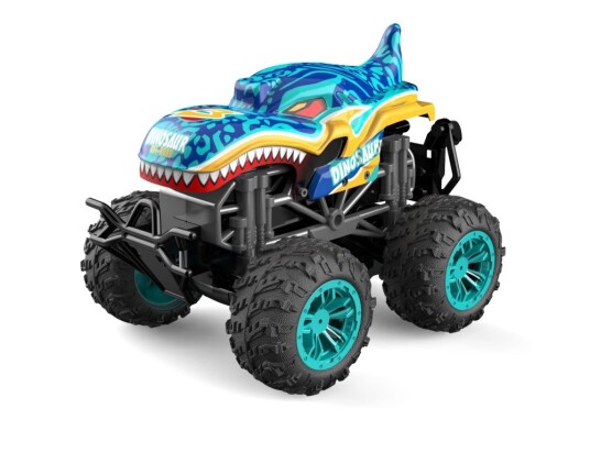 RC Toys T181BLUE Dinosaur - Stuntbil med lys musikk røyk - Blå RC Toys T181BLUE Dinosaur - Stuntbil med lys musikk røyk - Blå
