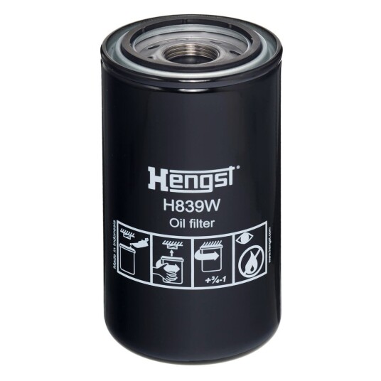 Oljefilter HENGST FILTER H839W Oljefilter HENGST FILTER H839W