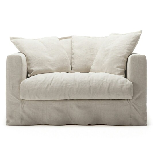 Decotique Le Grand Air Love Seat Lin Creamy White