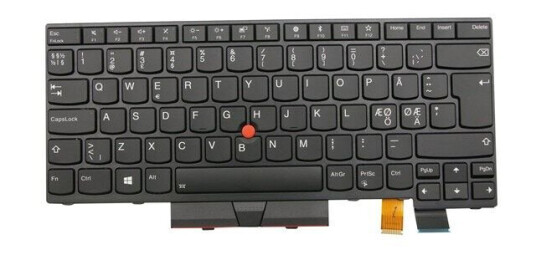 Lenovo Lite-On - Brbart tastatur - til utskifting - Nordisk - Svart