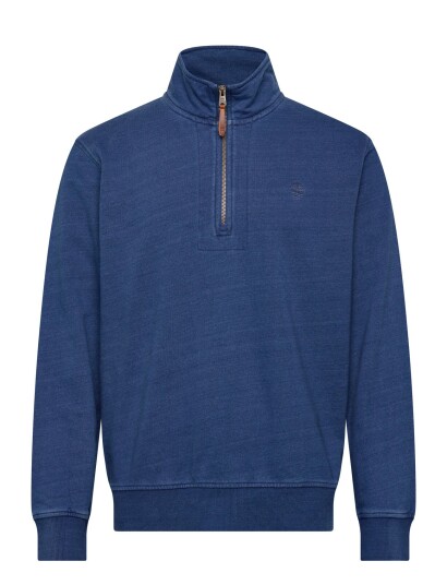 Timberland Indigo 1/4 Zip Sweatshirt Mid Indigo Blue S