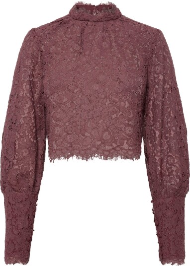 Bardot Lace Georgia Top DEEP PLUM 34