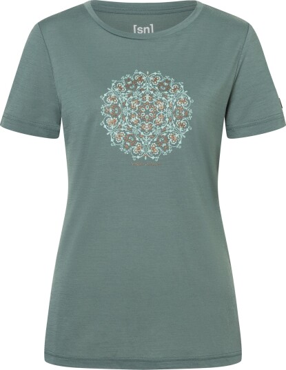 super.natural Women's Ornament Tee Balsam Green/light Jade/copper XS