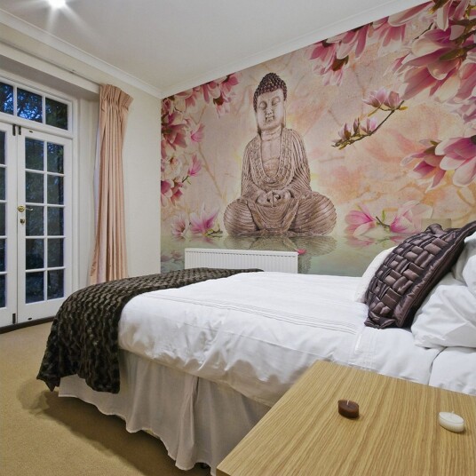 Fototapet Buddha And Magnolia 250x193 - Artgeist sp. z o. o.