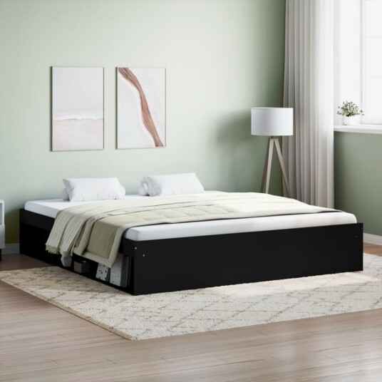 vidaXL Sengeramme svart 180x200 cm 8721012158375