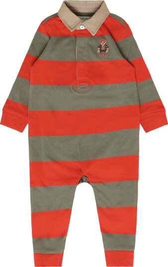 Ralph Lauren Baby Yd 16/1 Jersey Knt Coverall Orange 75 79
