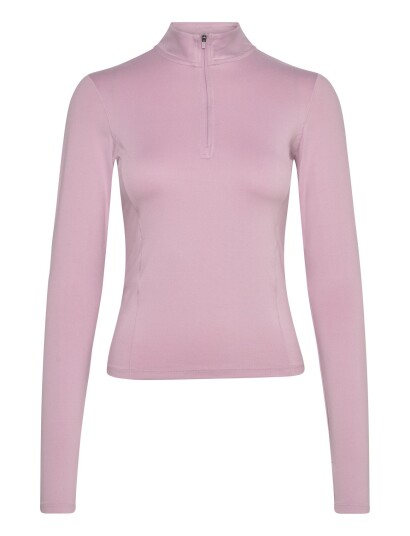 Gina Tricot Half Zip Yoga Top Pink XL Gina Tricot Half Zip Yoga Top Pink XL