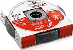 Slipeplater metall Ø 115x6,0 mm - 3 stk