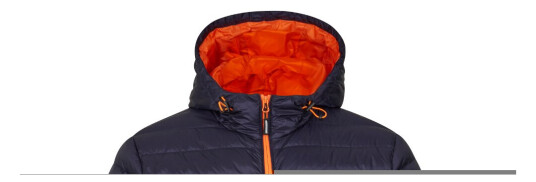 Tracker 7078 Superlight dunjakke, marineblå/oransje, 1 stk., STK-7078517 Navy Blue/Orange XXL