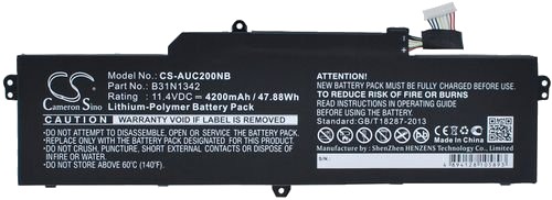 Batteri til Asus C200MA-DS01 etc