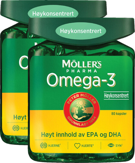 Omega-3 Høykonsentrert kapsler x2
