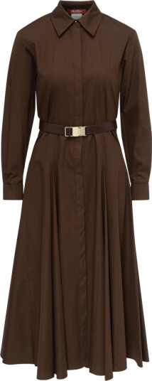 Max Mara Studio Dame Kjoler Brun S,