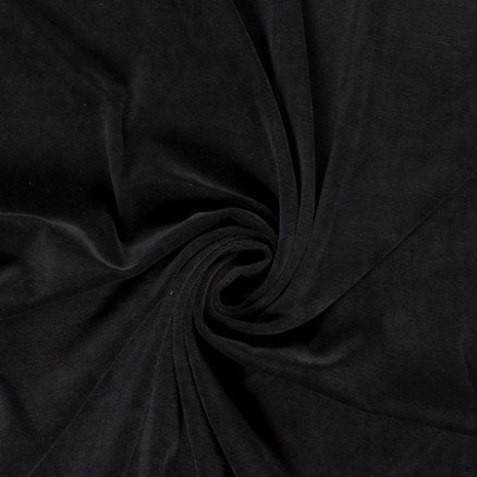Balsløw Bomullsvelourstoff 150Cm 69 Svart 50Cm