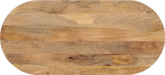Bordplate 100x50x3,8 cm oval heltre mango