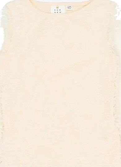 The New Tnsybil L_S Lace Tee GARDENIA 146/152