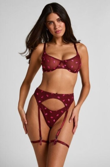 Hunkemöller Frida strømpeholder Rød