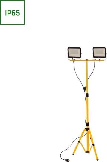 Spectrum 2x50W med tripod-stativ - IP66, nøytral hvit, arbeidslamper, 110°, 210cm kabel - Dimbar : Ikke dimbar, Kulør : Nøytral Spectrum 2x50W med tripod-stativ - IP66, nøytral hvit, arbeidslamper, 110°, 210cm kabel - Dimbar : Ikke dimbar, Kulør : Nøytral