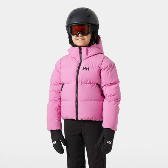Helly Hansen Nora Kort Ski Boblejakke Junior Rosa 164