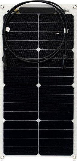 Fleksibelt solcellepanel 30W, ETFE, MC4, for 12V batteri