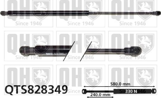Gassfjær, motorpanser QUINTON HAZELL QTS828349