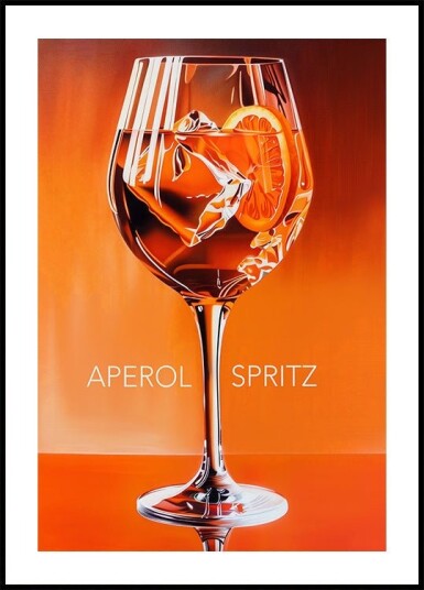 Aperol Spritz Orange Plakat Plakat / 70x100cm