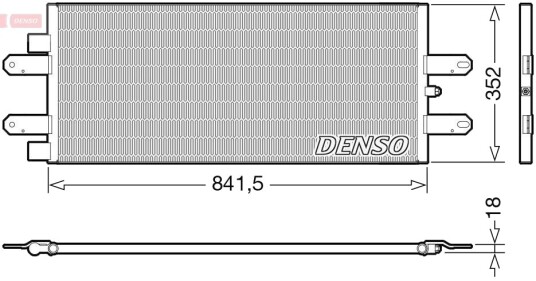Kondensator klimaanlegg DENSO DCN99053