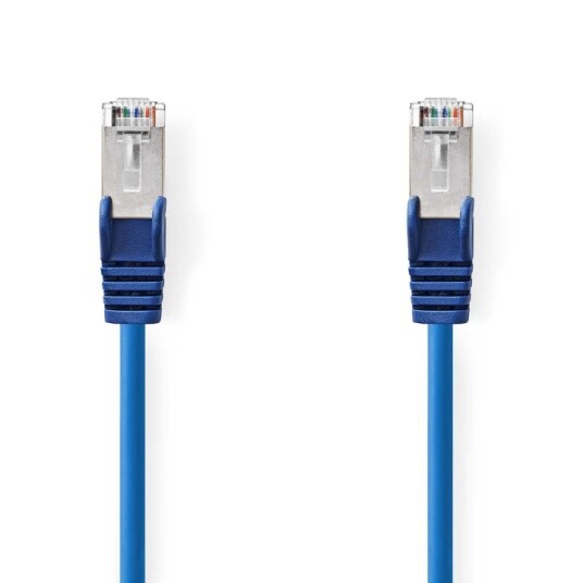 Nedis CAT5e nettverkskabel | SF/UTP | RJ45 Han | RJ45 Han | 1.50 m | Rund | PVC | Blå | Konvolutt