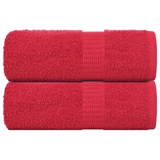 Gjestehåndklær FROGN 2 stk rød 30x50 cm 360 gsm Gjestehåndklær FROGN 2 stk rød 30x50 cm 360 gsm