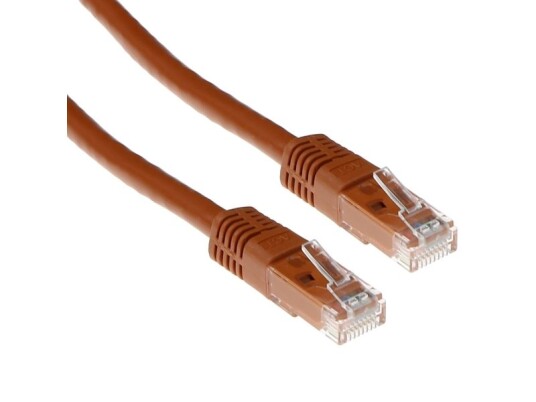 Act Brown 0.5 Meter U/Utp Cat5e Patch Cable With Rj45 Connectors Cat5e U/Utp Brown 0.50M (Ib4600)