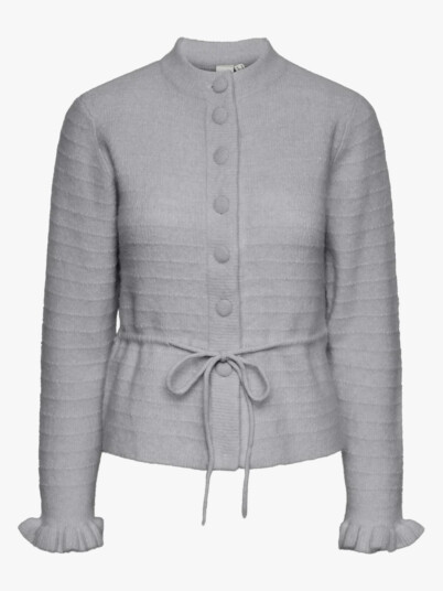 Y.A.S Thellis Long Sleeve Knit Cardigan Grå L Y.A.S Thellis Long Sleeve Knit Cardigan Grå L