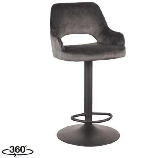 Trend Collection FeR Barstol Antrasitt Velour Trend Collection FeR Barstol Antrasitt Velour