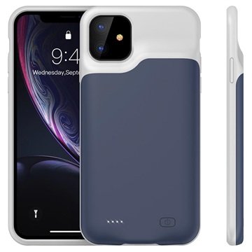 Ladedeksel til iPhone 11 Backup 6000 mAh mørkeblå/grå