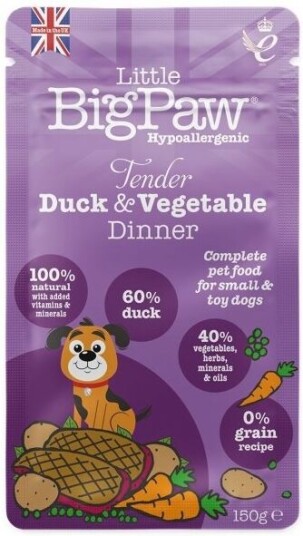 Little Bigpaw Tender Duck & Vegetables Dinner (150 G) Little Bigpaw Tender Duck & Vegetables Dinner (150 G)