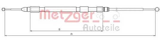 Metzger Tautrekk parkeringsbrems METZGER 10.4232