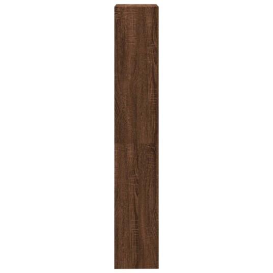 vidaXL Bokhylle 4 etasjer brun eik 40x24x143 cm konstruert tre