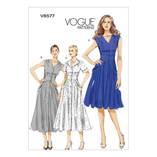 Vogue 8577 - Kjole BB (8-10-12-14)