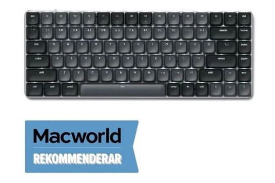 Satechi SM1 Slim Mekanisk Tastatur Trådløs QWERTY Nordisk Mørk Grå