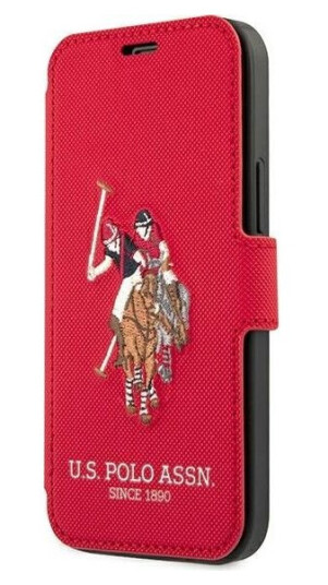 Deksel Us Polo Assn Us Polo Usflbkp12mpugflre Iphone 12/12 Pro 6.1" Rød/Rød Bok Polo Broderi Collection