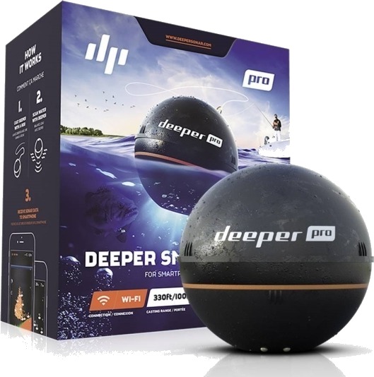 Deeper Smart Sonar Pro, 65 X 65 X 65 Mm, 99,2233 G, Lithium Polymer
