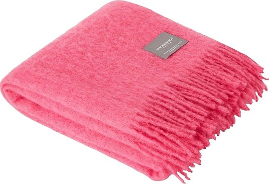 Stackelbergs Pledd Mohair Blanket Rosa