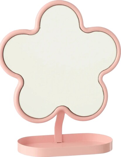 J Line Table Mirror Flower Iron Light Pink Pink One Size