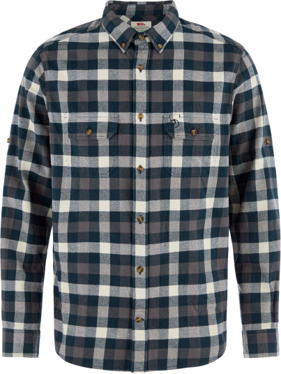 Fjellreven Men"s Skog Relaxed Shirt Dark Navy/Chalk White XXL