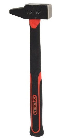 Ks Tools 142.1051, Riveting Hammer, Stål, Tre, Sort, Rød, 31 Cm, 575 Mm