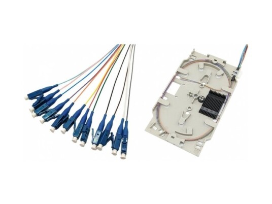 Tecline Fiberoptisk Skjøtekassett Med 12X Fiber Pigtail Os2 Farget Lc/Upc 2,0 M 12 Stk (20500033) Tecline Fiberoptisk Skjøtekassett Med 12X Fiber Pigtail Os2 Farget Lc/Upc 2,0 M 12 Stk (20500033)