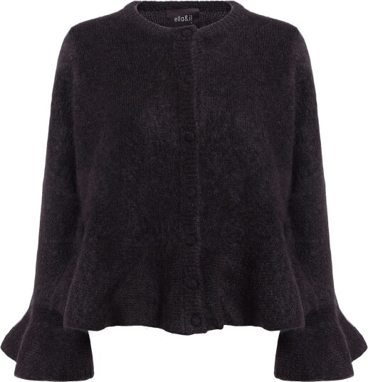 ella&il Maren Chunky Cardigan   DARK BROWN   M