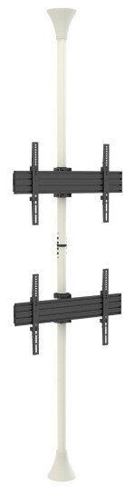 Multibrackets PRO Series M Floor to Ceiling Mount Pro MBFC2U - brakett - for 2 LCD-skjermer - hvit Multibrackets PRO Series M Floor to Ceiling Mount Pro MBFC2U - brakett - for 2 LCD-skjermer - hvit