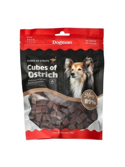 Dogman Cubes Of Ostrich 300G